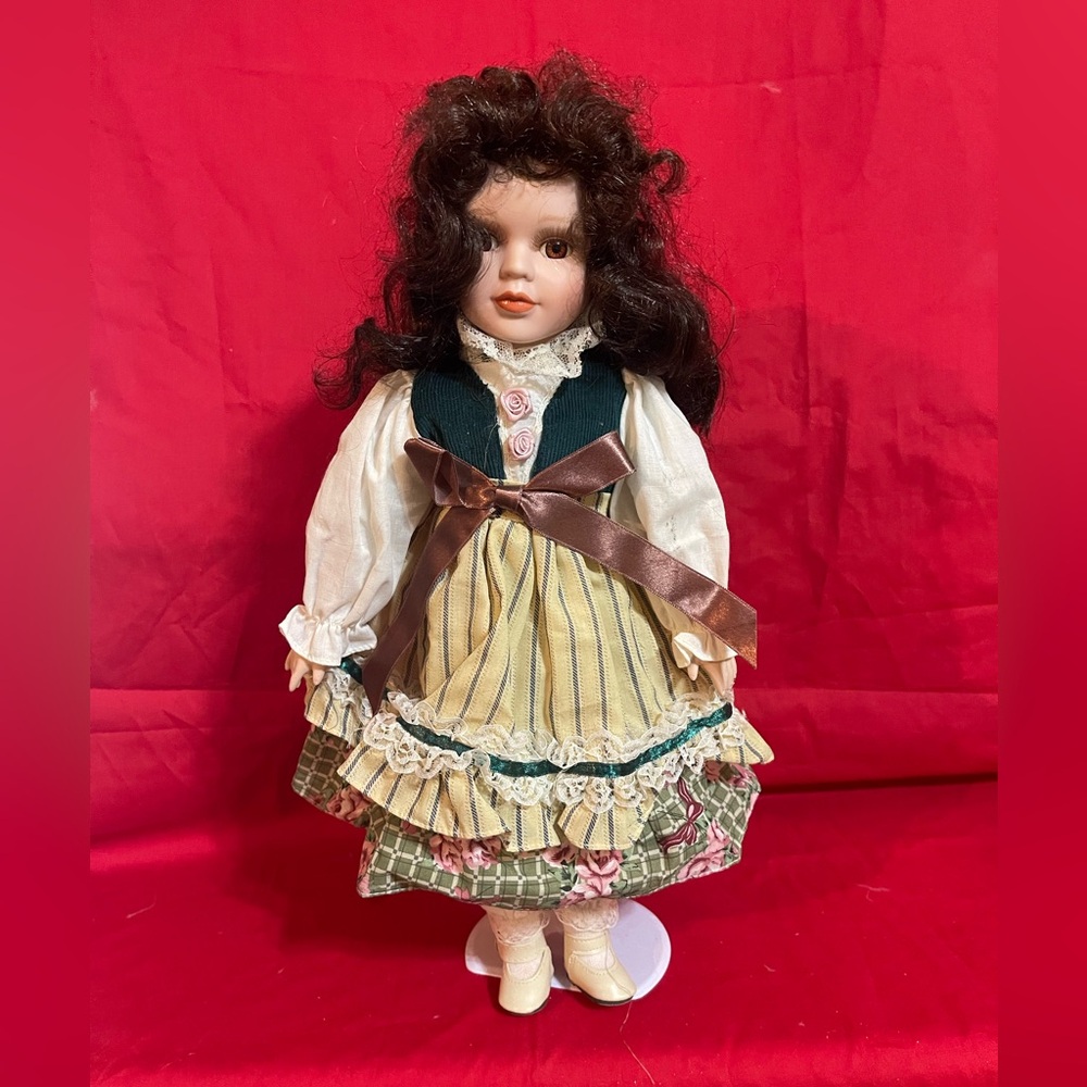 Vintage /modern collectible porcelain doll approximately 15”-16” tall - no mark